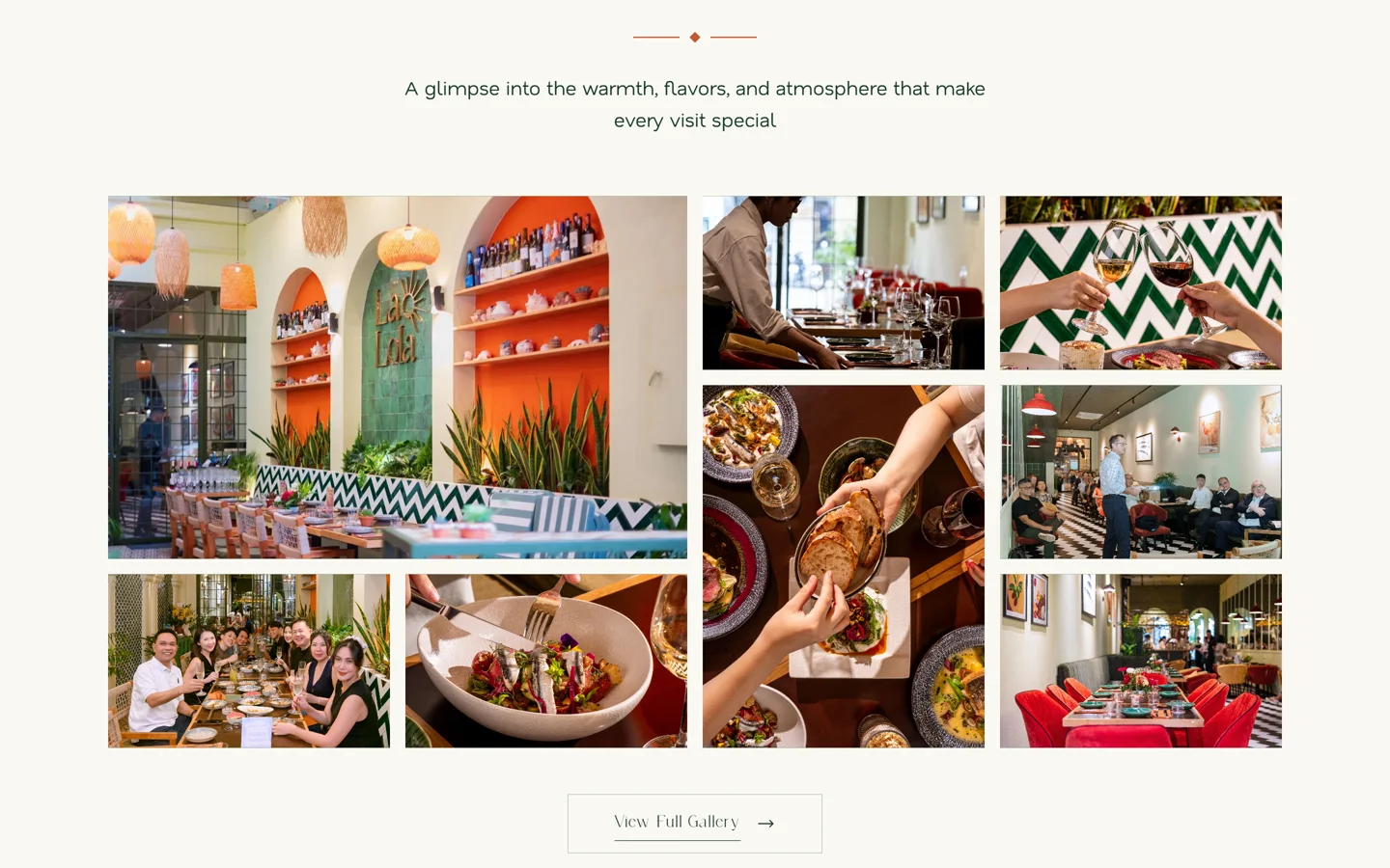 La Lola Saigon photo gallery — the room, the plates and the guests