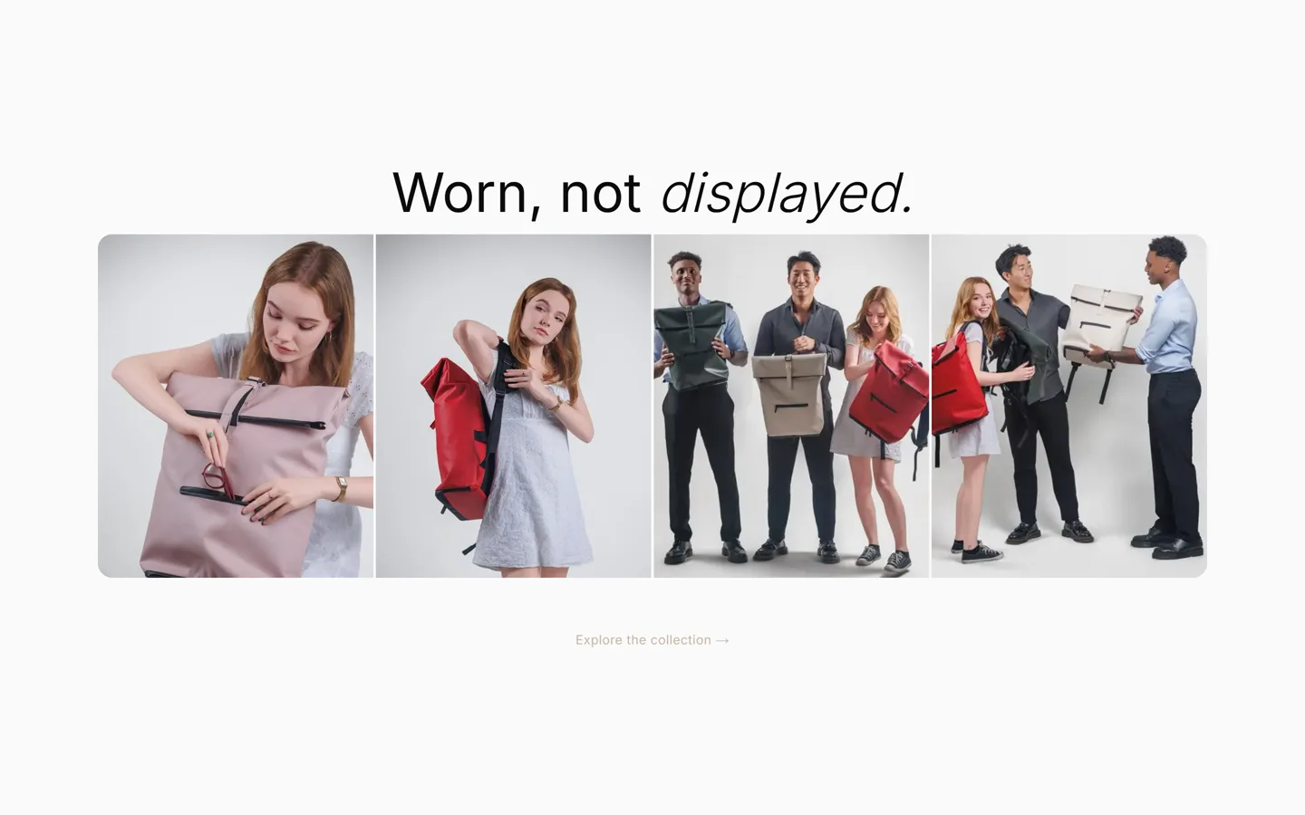 NORJ lifestyle section — the collection worn by real people